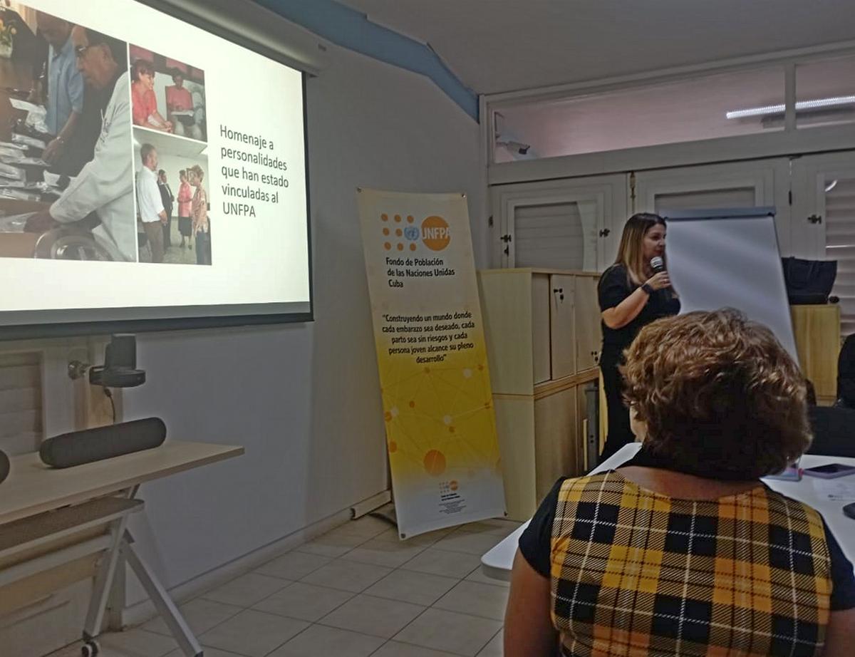 Marisol Alfonso, jefa de la oficina de Unfpa en Cuba