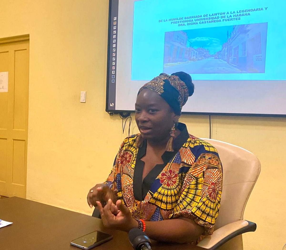 La filósofa Maydi Estrada Bayona