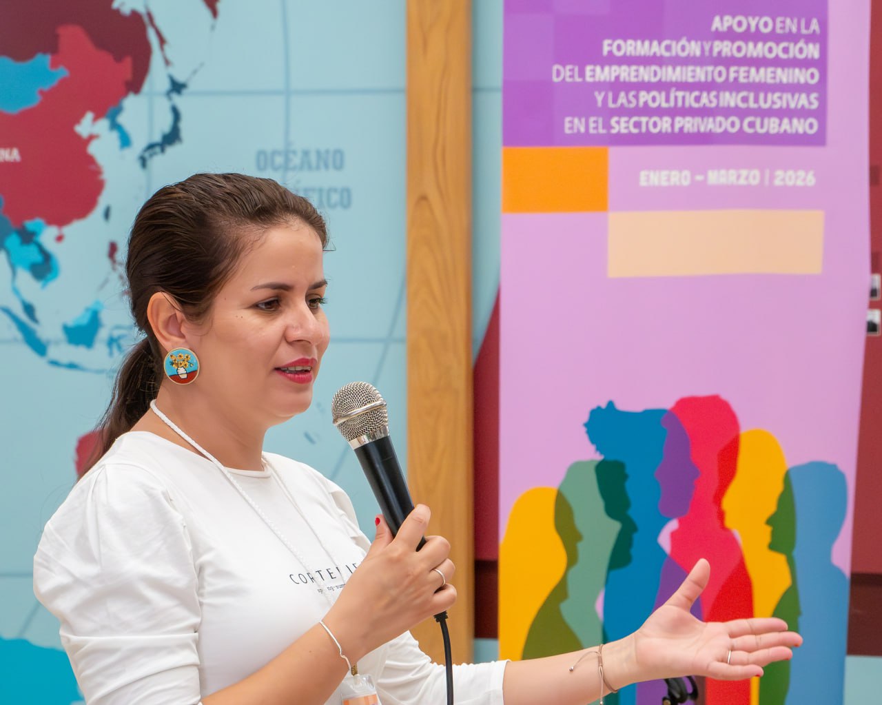 Katia Pérez Díaz, coordinadora de la Red Cubana de Mujeres Emprendedora