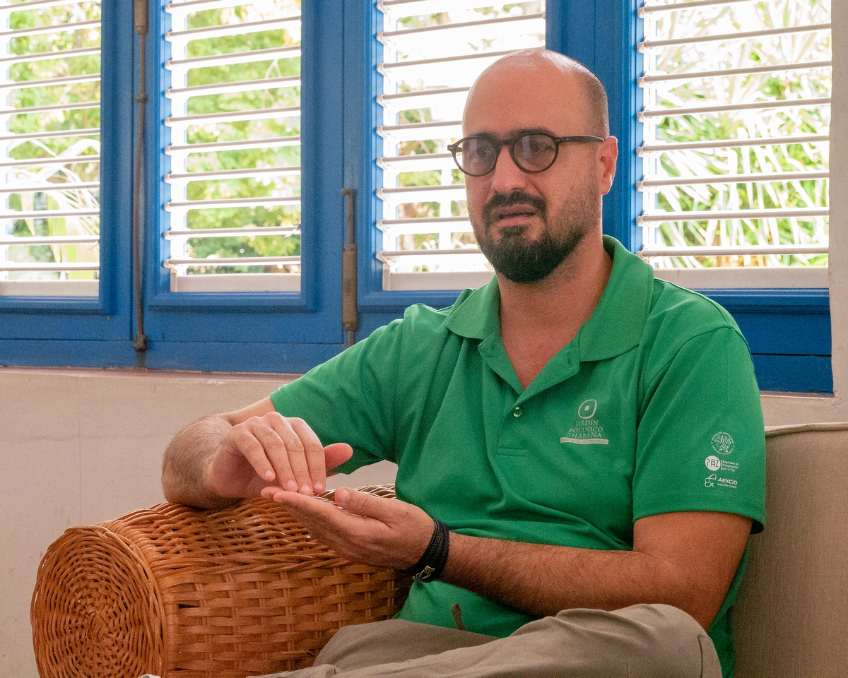 Alejandro Palmarola, presidente del Jardín Botánico de La Habana Quinta de los Molinos