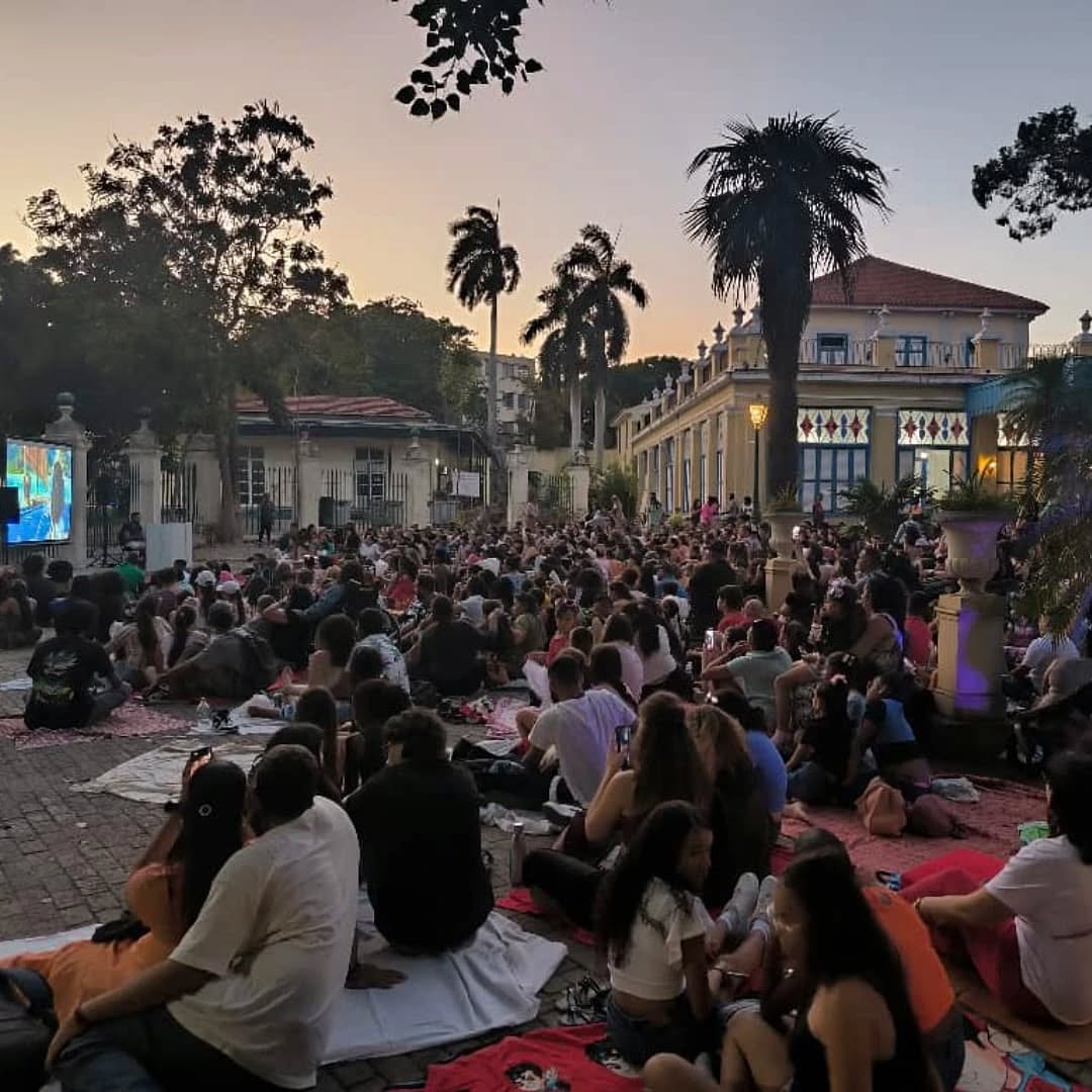 Evento Cine en el jardín, en la Quinta de los Molinos
