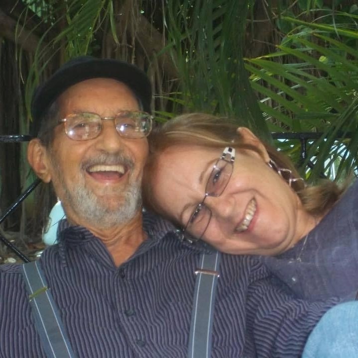 Dora Arce con su papá Sergio Arce