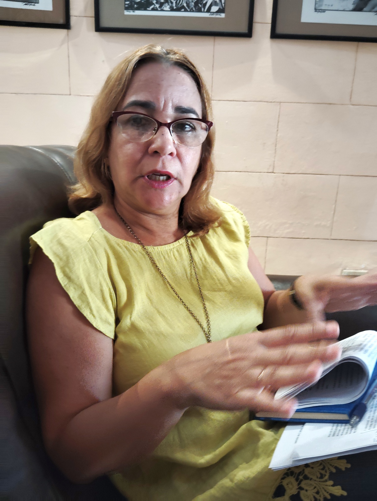 la doctora Dayana Couto Núñez denuncia bloqueo a Cuba