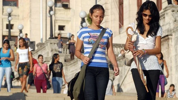 Mujeres cubanas en la Universidad de La Habana