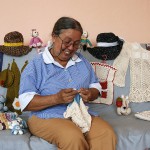 Magaly Zamora Mas, 58 años, tejedora y bordadora  en La Habana. Su historia aparece en el libro "Emprendedoras""