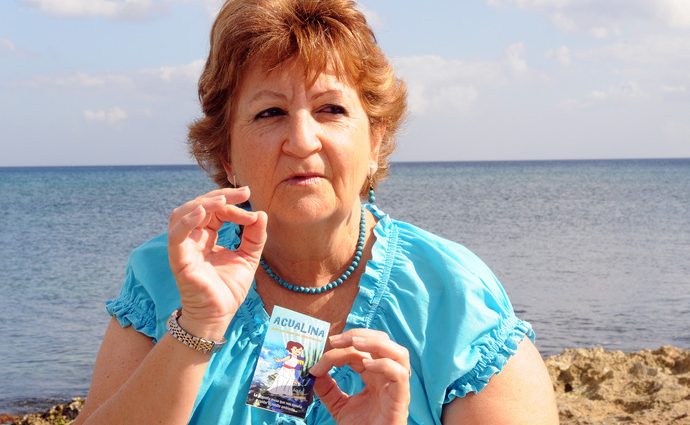 Ángela Corvea, creadora del proyecto comunitario Acualina.