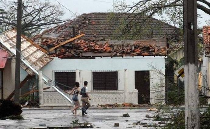 Huracán Gustav en Pinar del Río