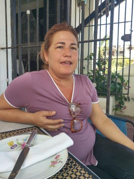 Niuris Ysabel Higueras Martínez, dueña del restaurante Atelier. Foto SEMlac Cuba