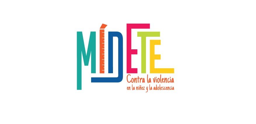 La campaña Mídete promueve la reflexión sobre las violencias en las infancias y las adolescencias. Logo de la campaña, impulsada por Unicef en Cuba