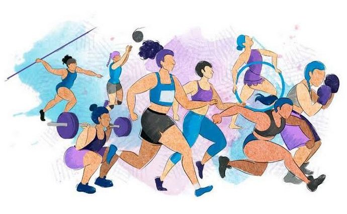 Mujeres en el deporte.