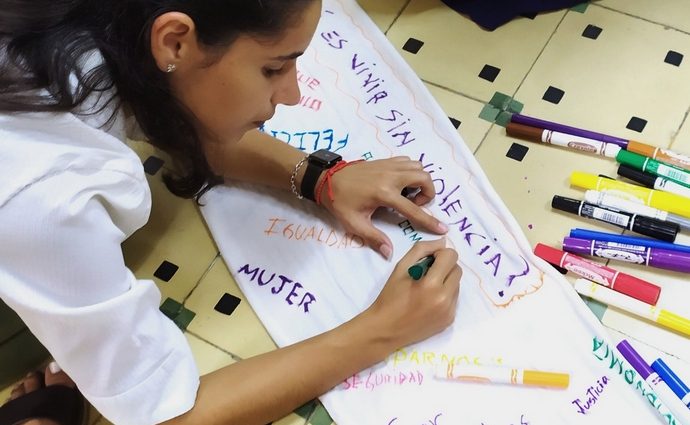 Jornada estudiantil contra violencia de género