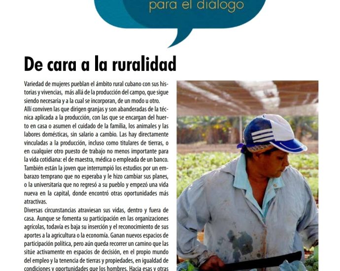 Mujeres de cara a la ruralidad