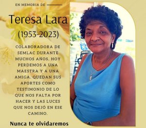 Teresa Lara Junco, falleció en La Habana en enero del 2023.