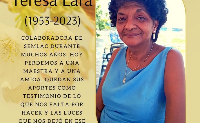 Teresa Lara Junco, falleció en La Habana en enero del 2023.