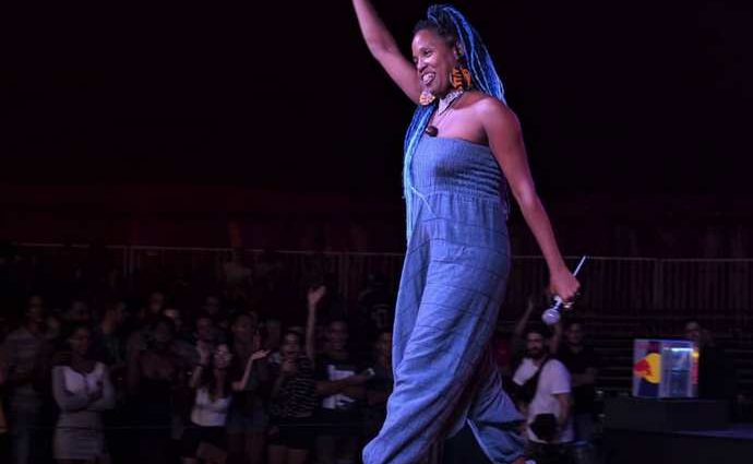 La rapera Damaris Benavides.