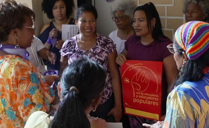 Encuentro mujeres feministas en el CMLK