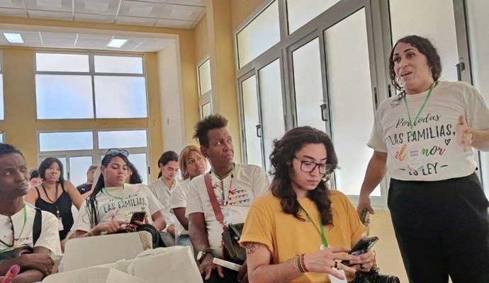 la activista trans Lisandra Infante., coloquio Trans-Identidades