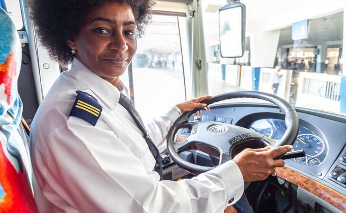 Mujeres conductoras profesionales