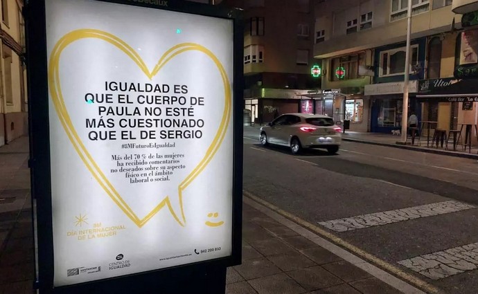 Campaña con motivo del 8M del Ayuntamiento de Santander.